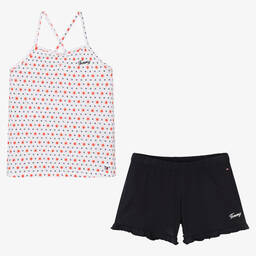 Tommy Hilfiger-Girls Organic Cotton Short Pyjamas | Childrensalon Outlet