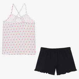 Tommy Hilfiger-Girls Organic Cotton Short Pyjamas | Childrensalon Outlet