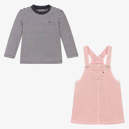Tommy Hilfiger-Girls Pink & Blue Dress Set | Childrensalon Outlet