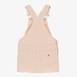 Tommy Hilfiger-Girls Pink Denim Dungaree Dress | Childrensalon Outlet