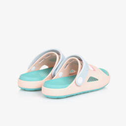 Tommy Hilfiger-صنادل مطاطية وردية للبنات بشعار مميز | Childrensalon Outlet