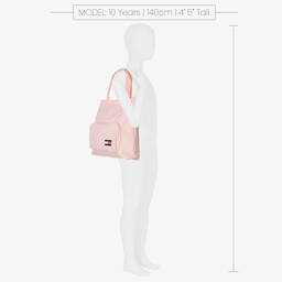 Tommy Hilfiger-Girls Pink Flag Tote Bag (36cm) | Childrensalon Outlet