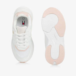 Tommy Hilfiger-حذاء رياضي وردي للبنات بتصميم رباط مميز | Childrensalon Outlet