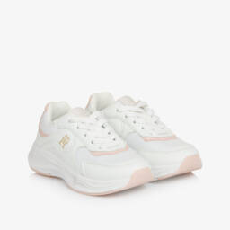 Tommy Hilfiger-حذاء رياضي وردي للبنات بتصميم رباط مميز | Childrensalon Outlet