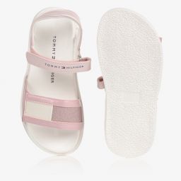 Tommy Hilfiger-Розовые сандалии на липучке для девочек | Childrensalon Outlet