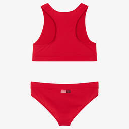 Tommy Hilfiger-Girls Red Logo Tankini  | Childrensalon Outlet