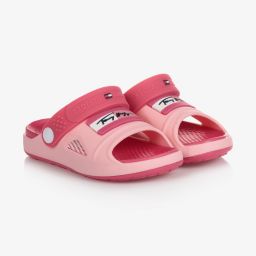 Tommy Hilfiger-Girls Rubber Logo Sandals | Childrensalon Outlet
