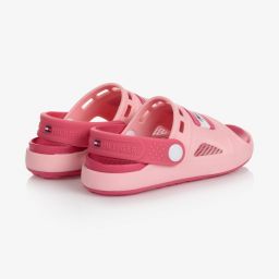 Tommy Hilfiger-Girls Rubber Logo Sandals | Childrensalon Outlet