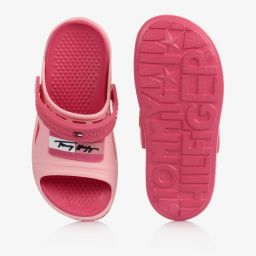 Tommy Hilfiger-Girls Rubber Logo Sandals | Childrensalon Outlet