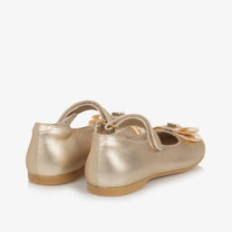 Tommy Hilfiger-Girls Shimmering Leather Bar Flats | Childrensalon Outlet