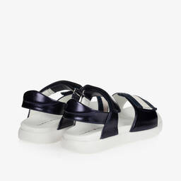 Tommy Hilfiger-Блестящие синие сандалии для девочек | Childrensalon Outlet