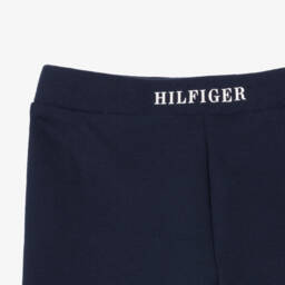 Tommy Hilfiger-شورت رياضي ناعم للبنات بلون كحلي | Childrensalon Outlet