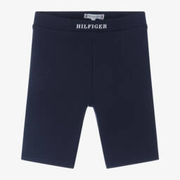 Tommy Hilfiger-شورت رياضي ناعم للبنات بلون كحلي | Childrensalon Outlet