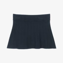 Tommy Hilfiger-تنورة ناعمة محبوكة باللون الكحلي للبنات | Childrensalon Outlet
