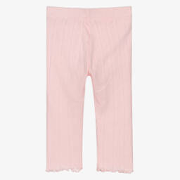 Tommy Hilfiger-Girls' Soft Pink Pointelle Leggings | Childrensalon Outlet