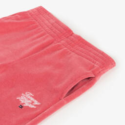 Tommy Hilfiger-Girls Soft Pink Velour Trousers | Childrensalon Outlet