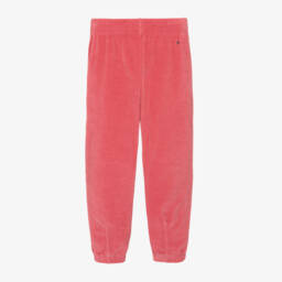 Tommy Hilfiger-Girls Soft Pink Velour Trousers | Childrensalon Outlet