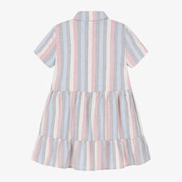 Tommy Hilfiger-Girls Striped Cotton Dress | Childrensalon Outlet