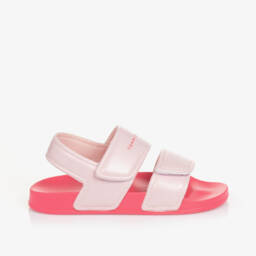 Tommy Hilfiger-Girls Velvet Rose Strap Sandals | Childrensalon Outlet