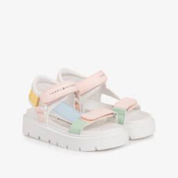 Tommy Hilfiger-Girls Vibrant Pastel Strappy Sandals | Childrensalon Outlet