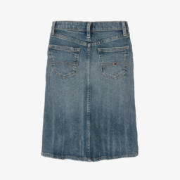 Tommy Hilfiger-Girls Washed Indigo Denim Skirt | Childrensalon Outlet