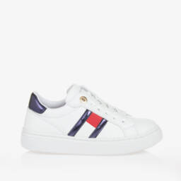 Tommy Hilfiger-Белые кроссовки из искусственной кожи для девочек | Childrensalon Outlet