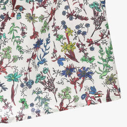 Tommy Hilfiger-Girls White Floral Cotton Blouse | Childrensalon Outlet