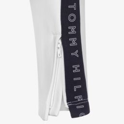 Tommy Hilfiger-Girls White Logo Tape Joggers | Childrensalon Outlet