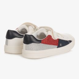 Tommy Hilfiger-Girls White Logo Trainers | Childrensalon Outlet