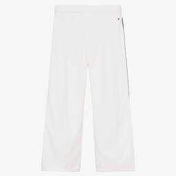 Tommy Hilfiger-Girls White Milano Jersey Joggers | Childrensalon Outlet