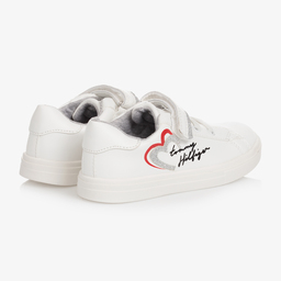 Tommy Hilfiger-Белые кроссовки на липучке для девочек | Childrensalon Outlet