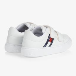 Tommy Hilfiger-ترينرز جلد صناعي لون أبيض للبنات | Childrensalon Outlet