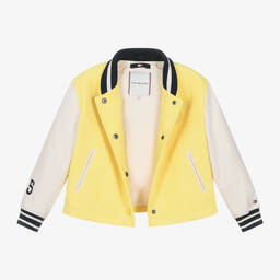 Tommy Hilfiger-Желтая спортивная куртка с вышивкой для девочек | Childrensalon Outlet