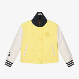 Tommy Hilfiger-Желтая спортивная куртка с вышивкой для девочек | Childrensalon Outlet