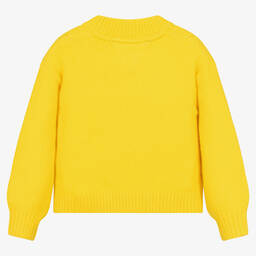 Tommy Hilfiger-Желтый свитер с флажком для девочек | Childrensalon Outlet