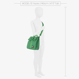 Tommy Hilfiger-Green Canvas Flag Lunch Bag (23cm) | Childrensalon Outlet