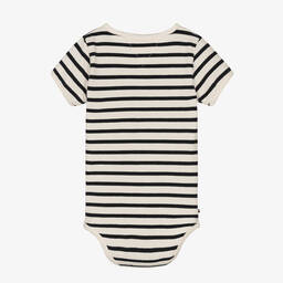 Tommy Hilfiger-Ivory & Blue Striped Bodyvest | Childrensalon Outlet