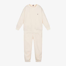 Tommy Hilfiger-بدلة رياضية قطن جيرسي لون عاجي | Childrensalon Outlet