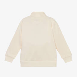 Tommy Hilfiger-Ivory Striped Tape Zip-Up Top | Childrensalon Outlet