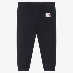 Tommy Hilfiger-Navy Blue Cotton Baby Joggers | Childrensalon Outlet