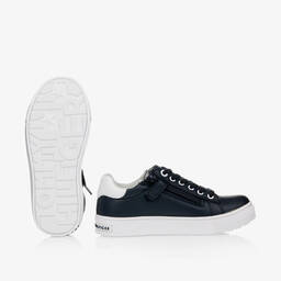Tommy Hilfiger-Navy Blue Lace-Up Trainers | Childrensalon Outlet