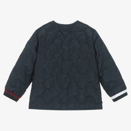 Tommy Hilfiger-Navy Blue Padded Baby Jacket | Childrensalon Outlet