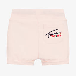 Tommy Hilfiger-Розовые шорты из хлопкового джерси | Childrensalon Outlet