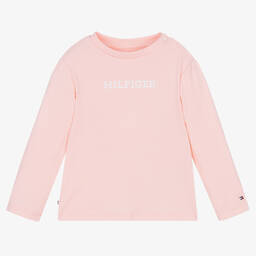 Tommy Hilfiger-Pink Cotton Jersey Top | Childrensalon Outlet