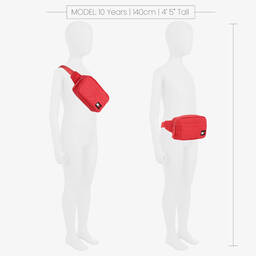 Tommy Hilfiger-حقيبة حزام كانفاس لون زهري (19 سم) | Childrensalon Outlet