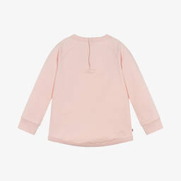 Tommy Hilfiger-سويتشيرت قطن عضوي جيرسي لون زهري للمولودات | Childrensalon Outlet