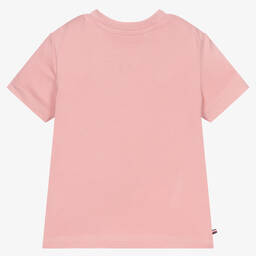 Tommy Hilfiger-Pink Organic Cotton T-Shirt | Childrensalon Outlet