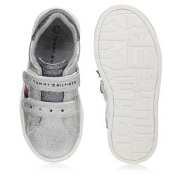 Tommy Hilfiger-Серебристые кроссовки из искусственной кожи | Childrensalon Outlet