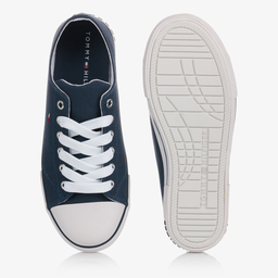 Tommy Hilfiger-Синие парусиновые кроссовки для подростков | Childrensalon Outlet