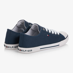 Tommy Hilfiger-Синие парусиновые кроссовки для подростков | Childrensalon Outlet